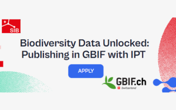 En-tête du formulaire d'inscription pour la formation "Publier sur GBIF avec l'IPT"